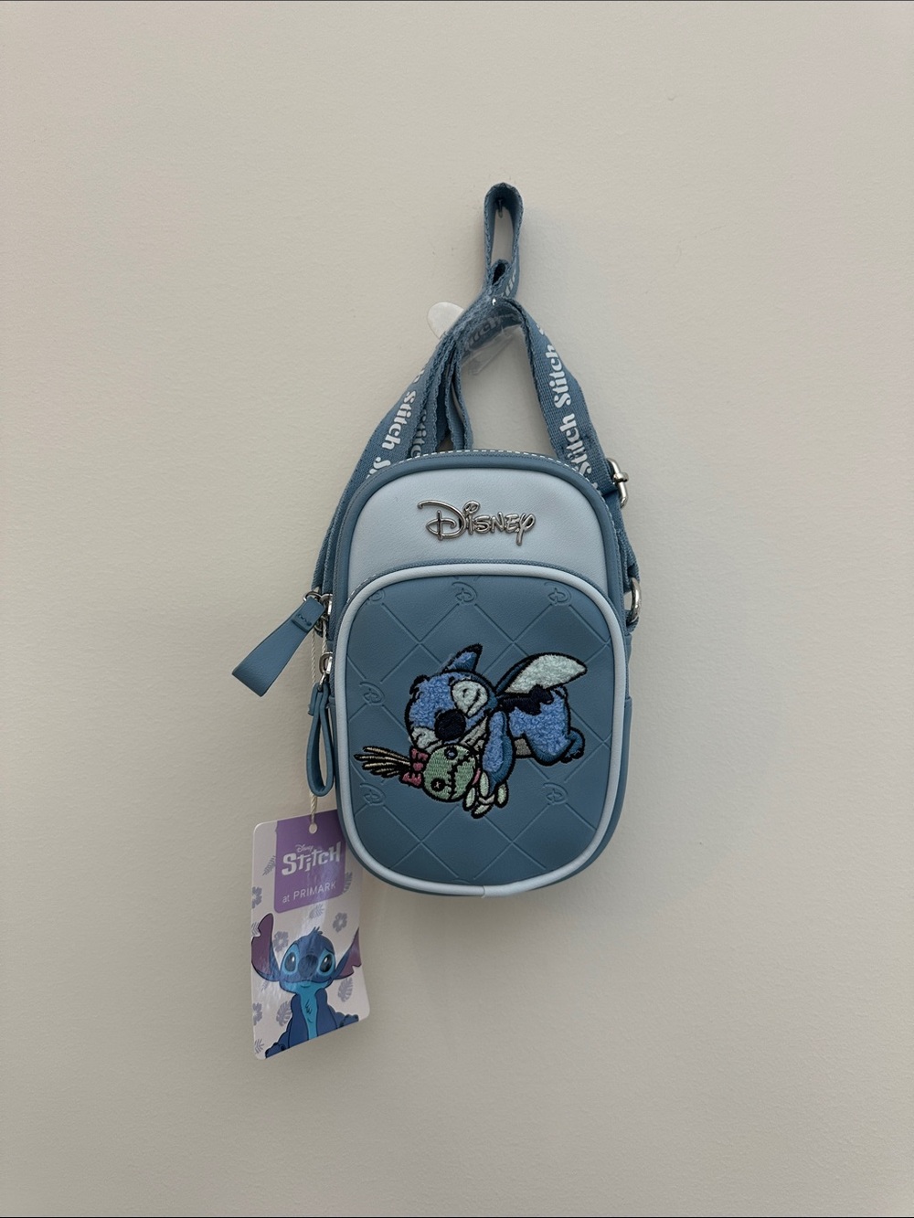 Disney Light Blue Stitch & Scrump Mini Crossbody Bag